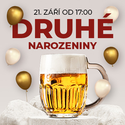 Oslava druhých narozenin Pivnice U Kohoutů